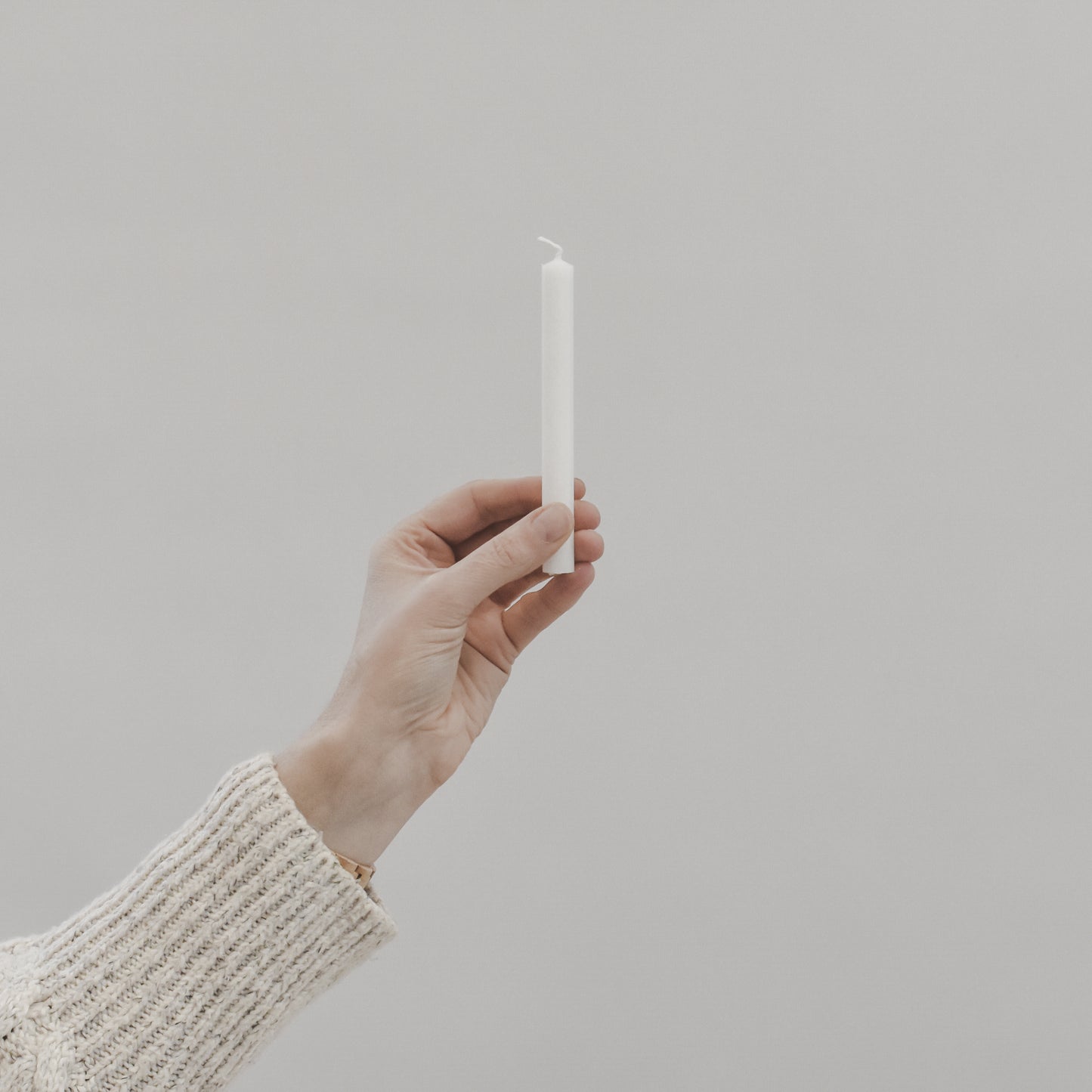 Pencil candle, small | White